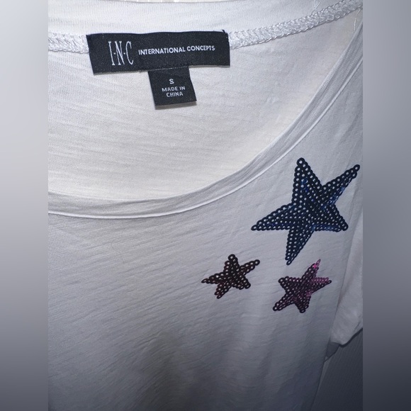 ⭐️ INC Sequin Stars Tee - Picture 8 of 8